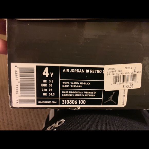 Jordan 10 Size 4 - Picture 1 of 5